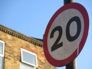 Photo of 20 mph sign