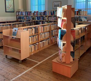 Picture of the books we have at the Town Hall